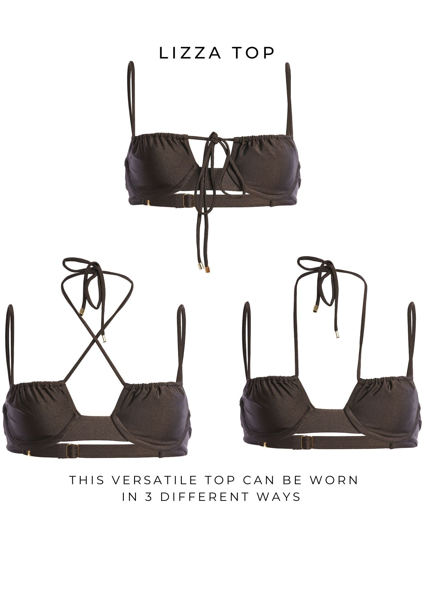 Lizza Top - Mocha