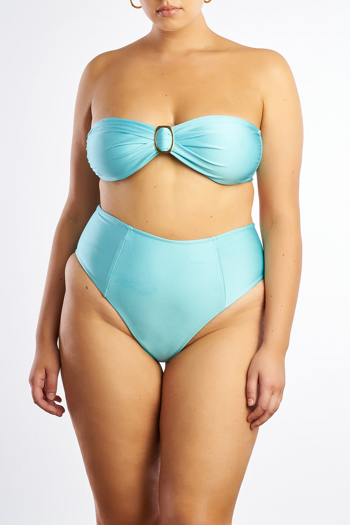 Maya bikini. A blue, medium coverage bikini.