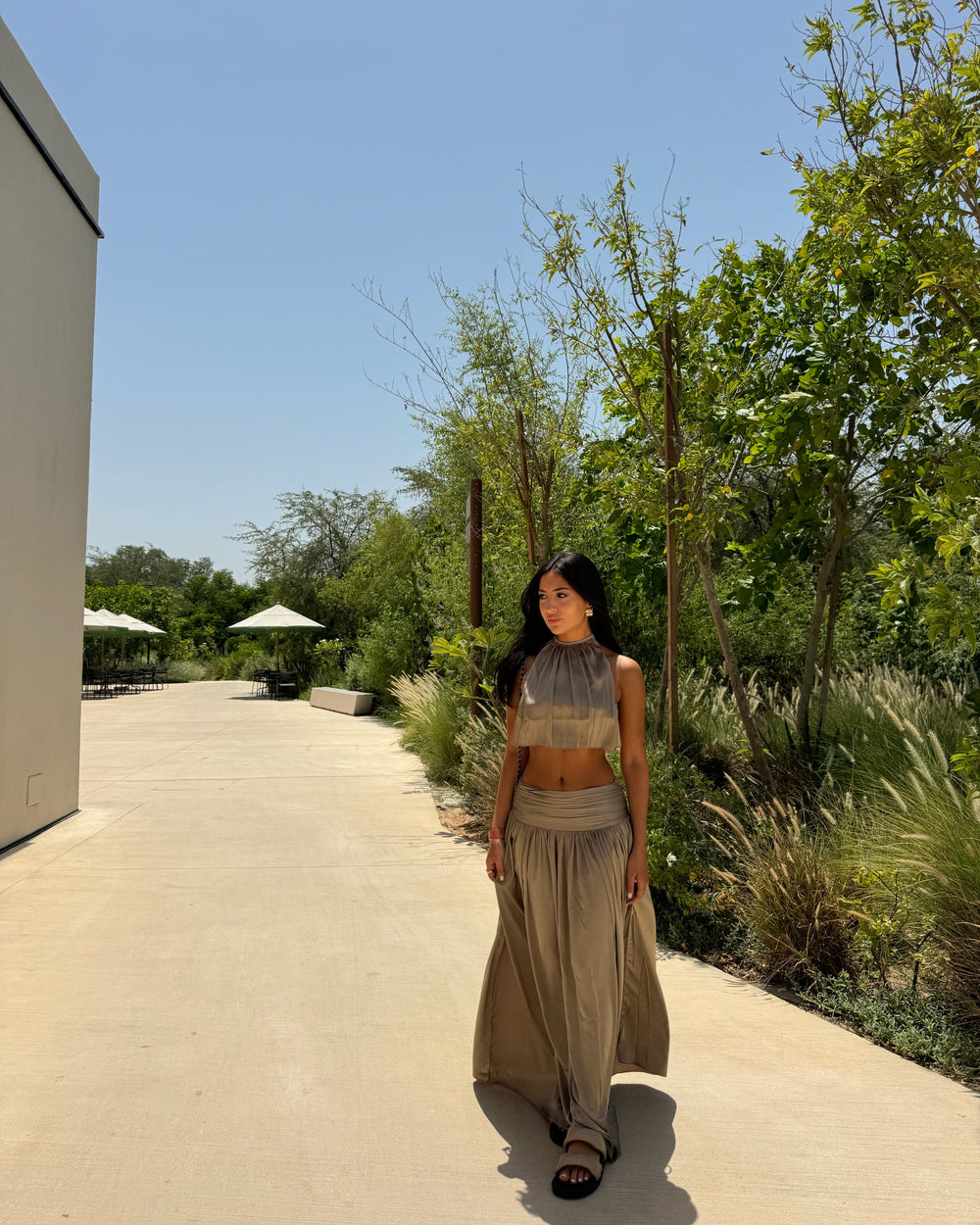 Pearl Tones & Pleated Details