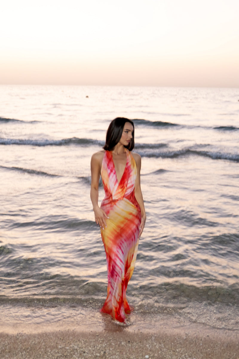 Mona Dress - Lava