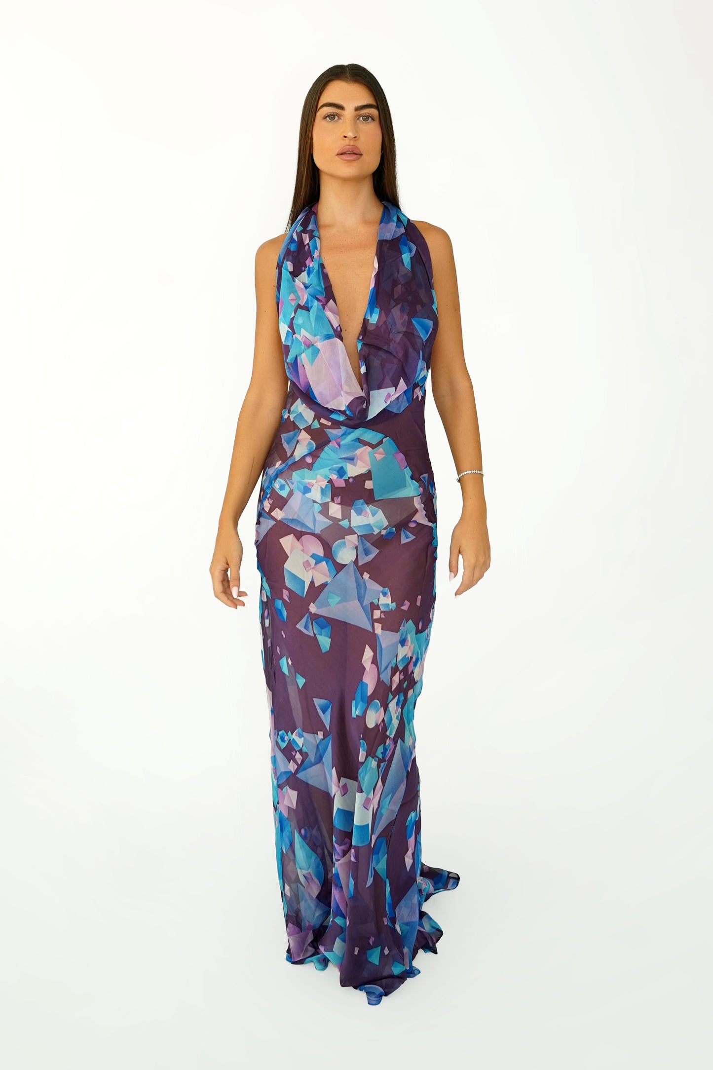 Mona Dress - Silk Print 1