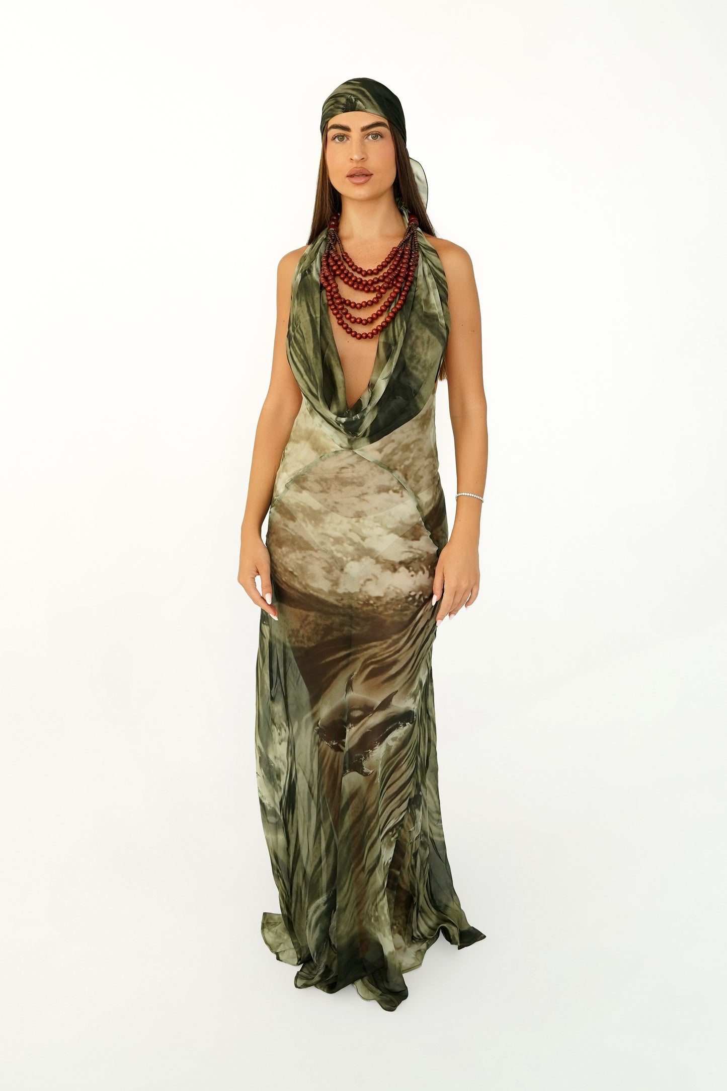 Mona Dress - Silk Print 27