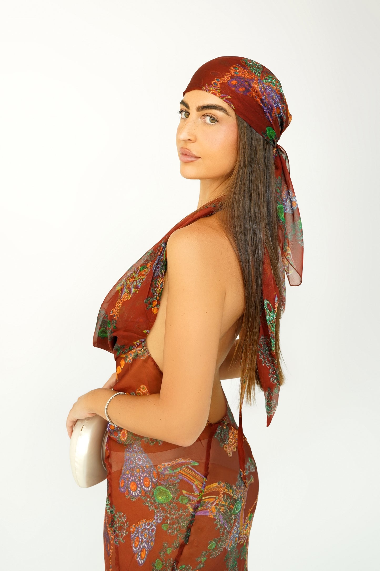 Mona Dress - Silk Print 8