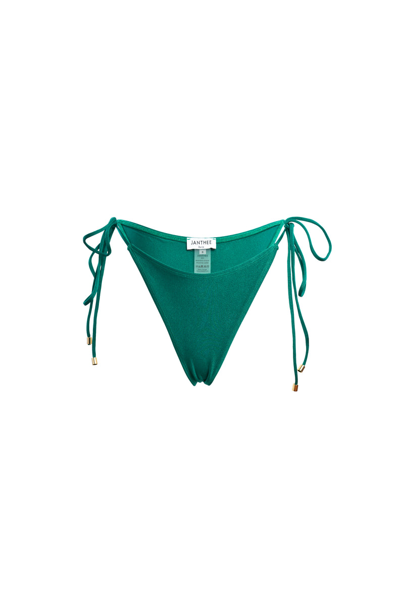 Mounia bottom. An adjustable and green bottom with golden details.