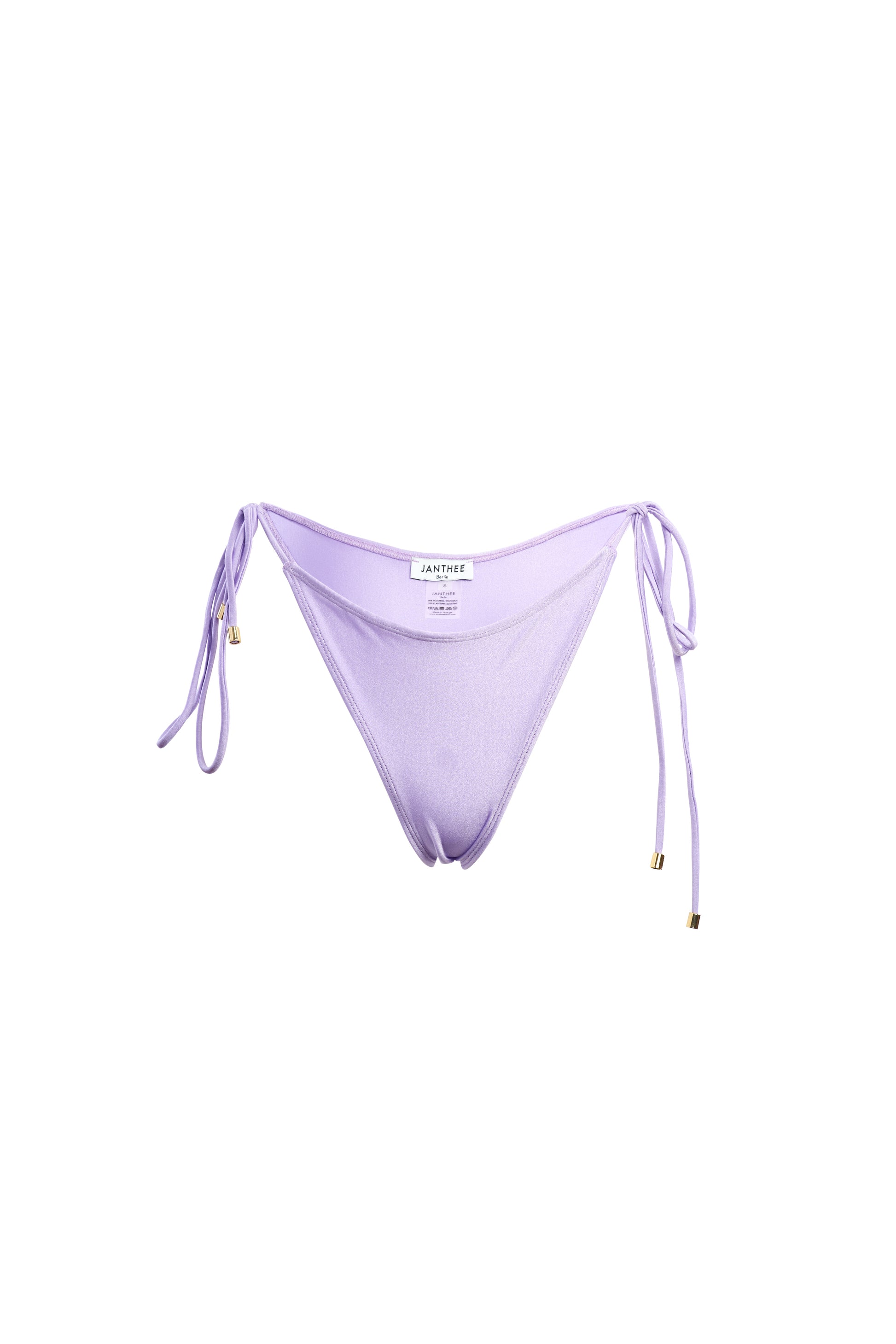 Mounia bottom - lilac. An adjustable bottom with golden details.