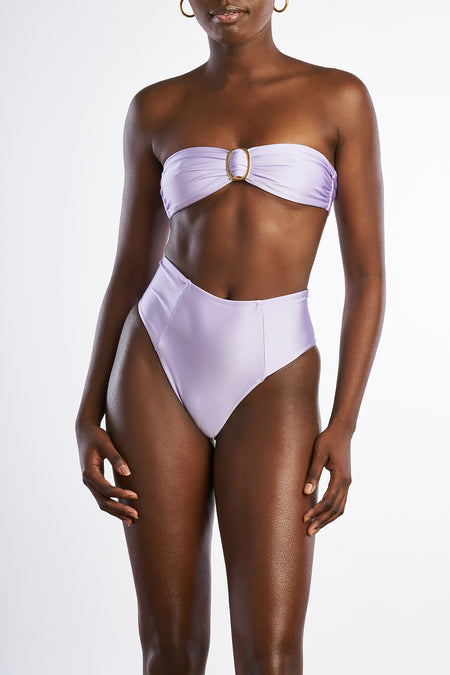 Maya bikini - lilac. A medium coverage bikini.
