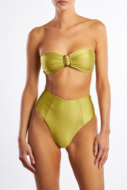 Maya bikini. A yellow, medium coverage bikini.