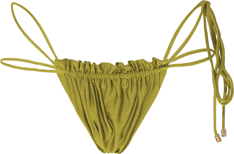 Amy bottom. An adjustable, yellow and medium coverage bottom with Brazilian style.