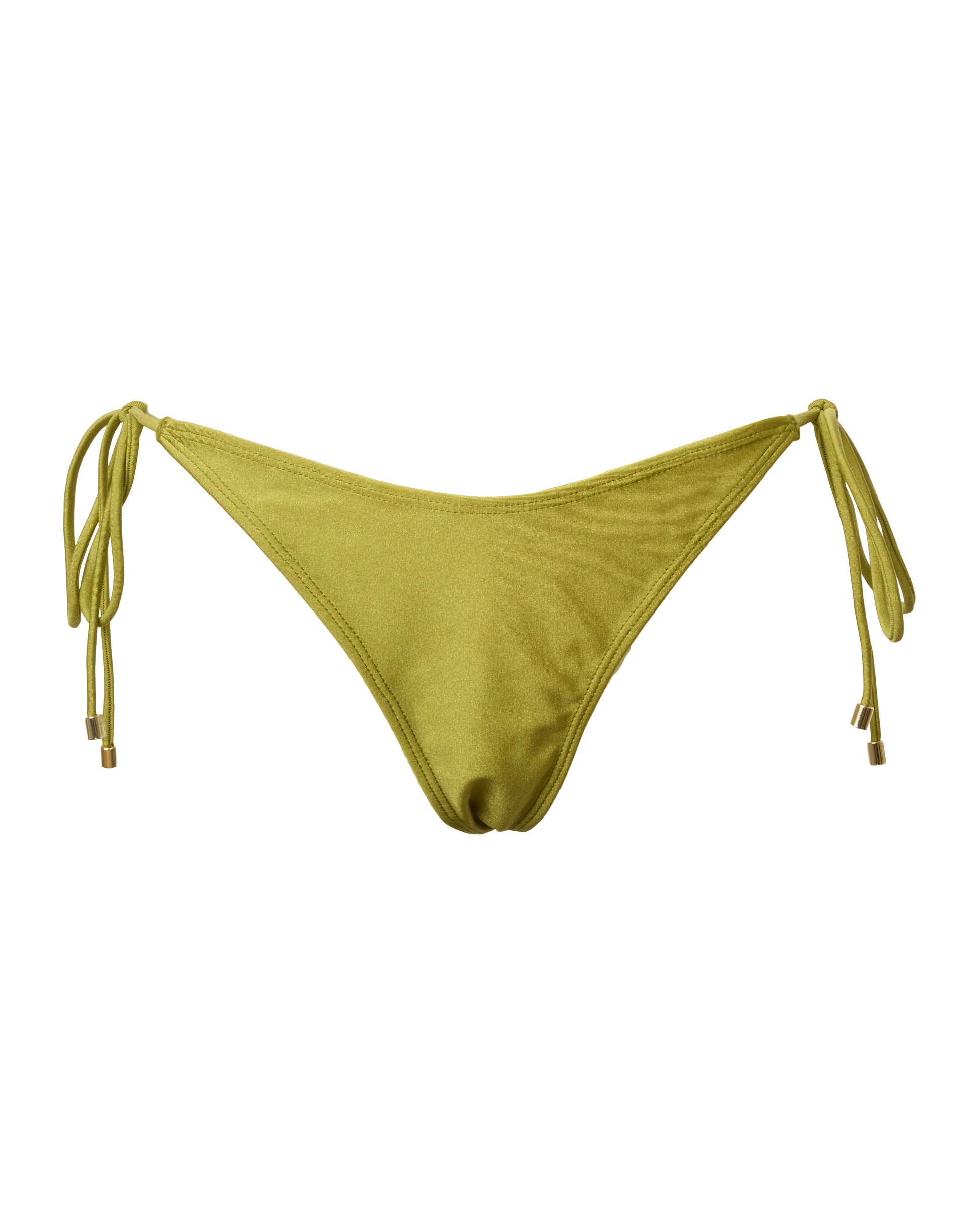 Mounia bottom. An adjustable and yellow bottom with golden details.